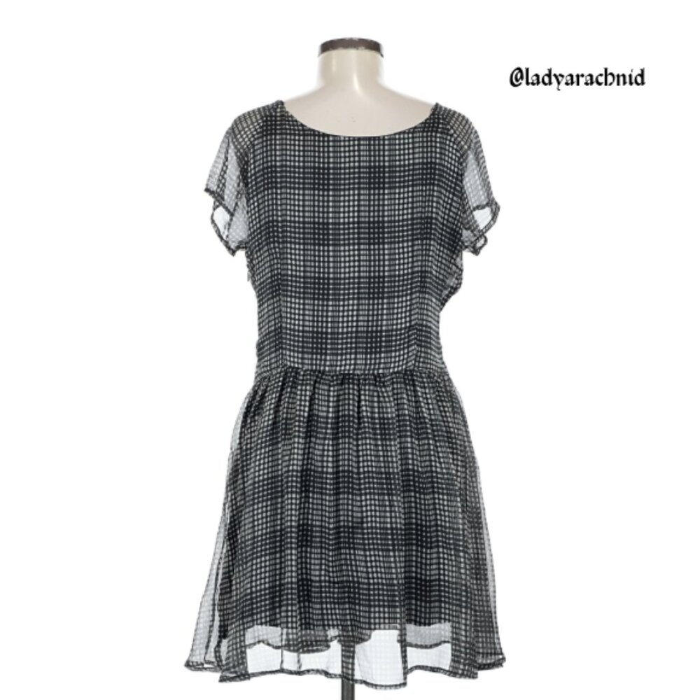 DISTURBIA Darling sheer check mini dress - Picture 7 of 8